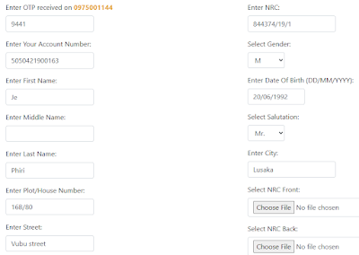 Zanaco self service portal