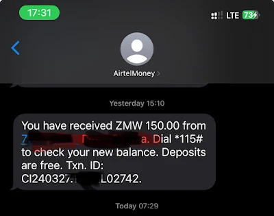 scam message